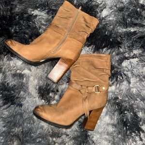 Guess Tan Heeled Boots
